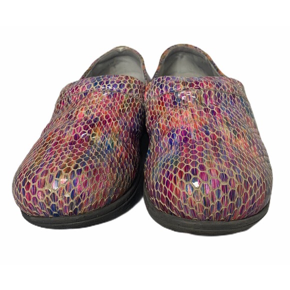 Womens Greys Anatomy Softwalk Meredith Kaleidoscope Mermaid Clogs Leather 6.5 - Picture 7 of 12